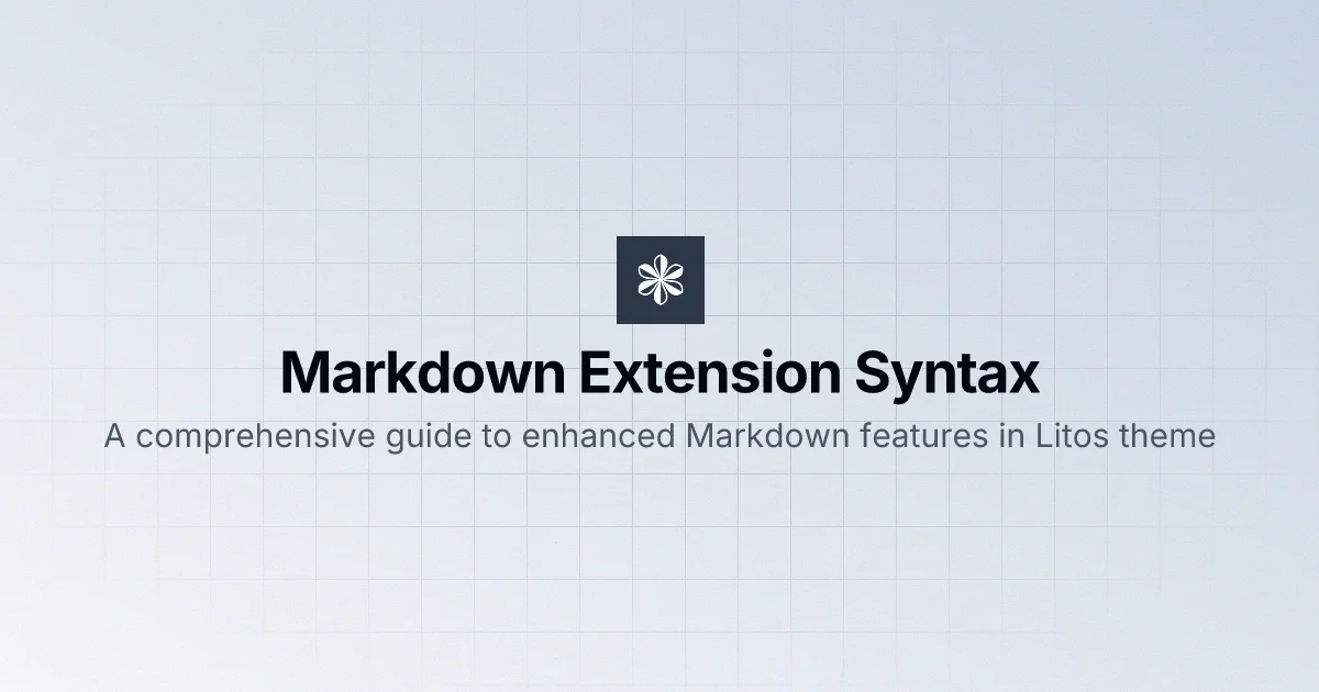 Markdown Extension Syntax