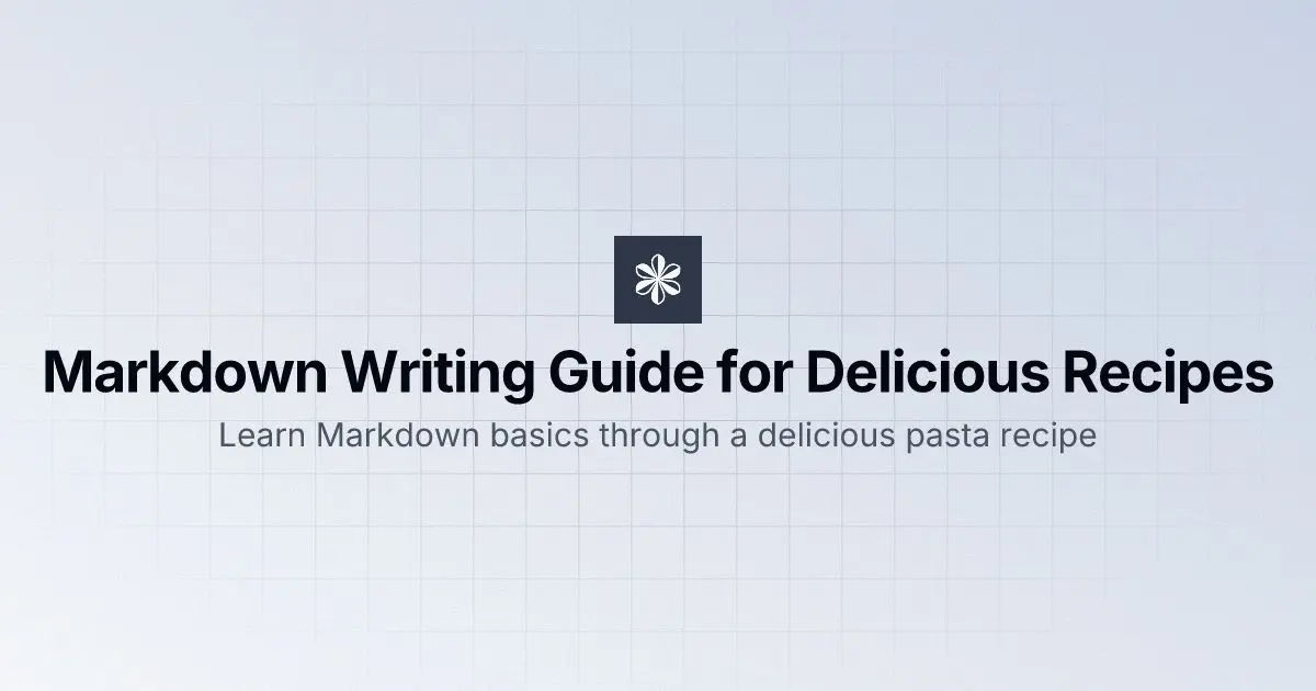 Markdown Writing Guide for Delicious Recipes